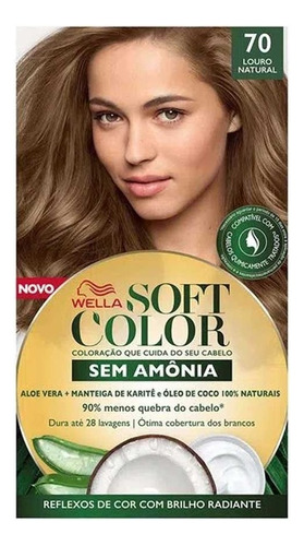 Tonalizante Soft Color 70 Louro Natural - Wella