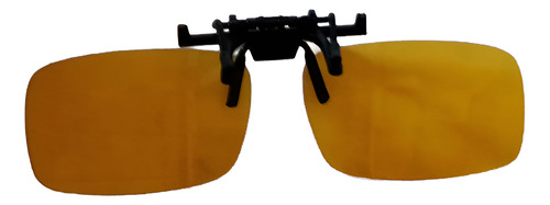 Lentes Sol Flip Up Clip Polarizado Uv P/recetados Importados Flip Up Amarillo Nocturno-negro Amarillo Para Manejo Nocturno Negro Negro