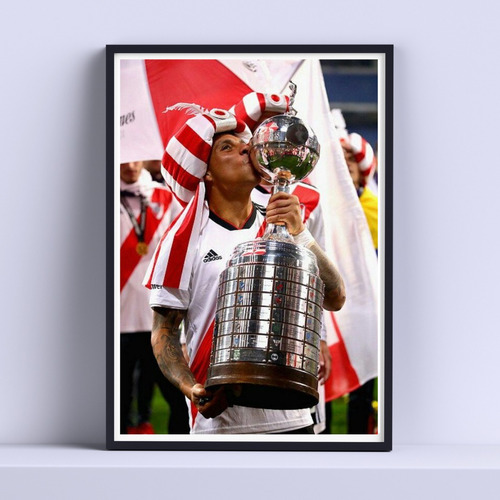 Cuadro Enzo Perez River Libertadores 30x40cm Listo P Colgar