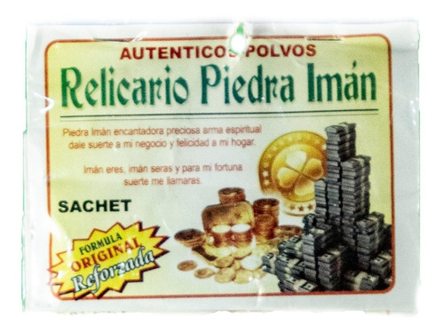 Polvos Sachet X Docena Relicario Piedra Iman