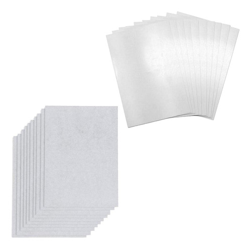 20 Piezas Hojas De Papel Termorretráctil En Blanco Estiloj