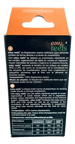 Easy Reefs Corales 15gr Fitoplancton Microalgas Alimento