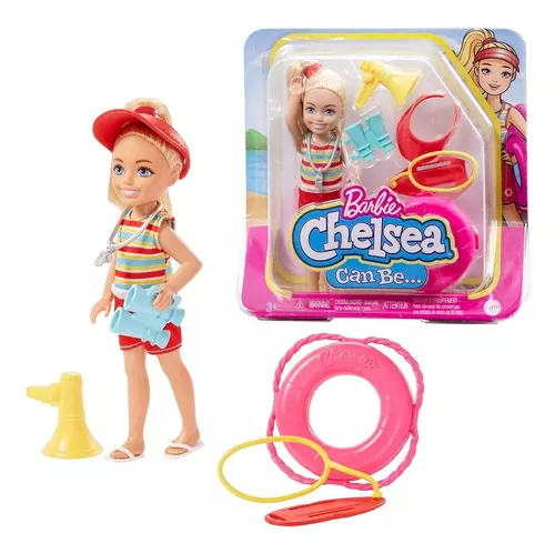 Boneca Barbie Chelsea 14 cm Ruiva Vestido Abelhas - Mattel