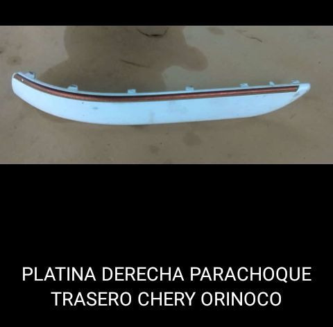 Platina Derecha Parachoque Trasero Chery Orinoco 
