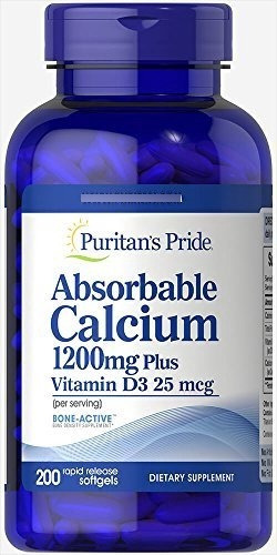 Puritan's Pride Absorbable Calcium With Vitamin D 3 1000iu