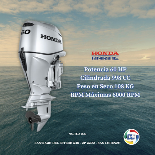 Motor Fuera De Borda Honda Bf 60 Lrtd