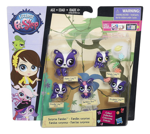 Littlest Pet Shop Pandas Mini Pet Pack Sorpresa Familiar