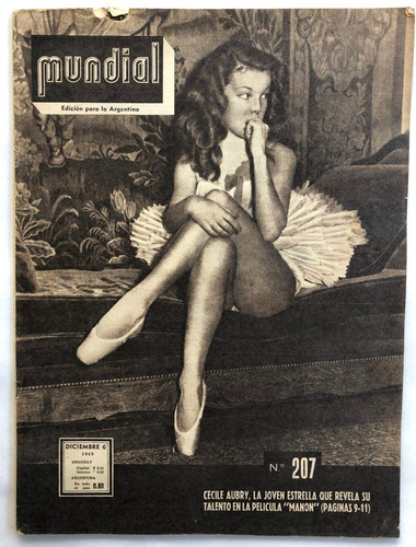 Revista Mundial N° 207 Cecile Aubry Diciembre 1949