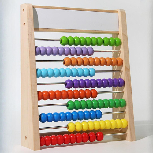 Ábaco Madera Para Matemáticas Infantiles, Clásico,