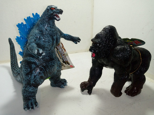 Figuras Godzilla Y Kong De Caucho