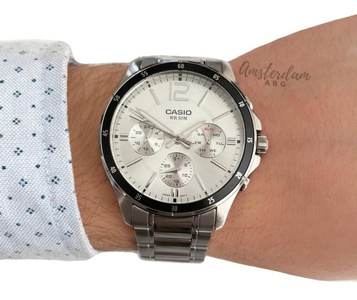 Reloj Casio Hombre Mod Mtp-1374d Acero  ...amsterdamarg...