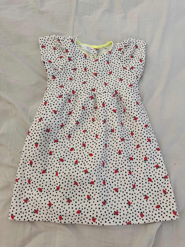 Vestido Zara Talle 3/4 Años Frutillas