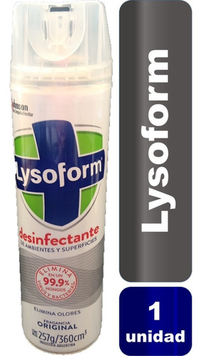 Desinfectante Lysoform Aerosol 257g/360cm3 Original 