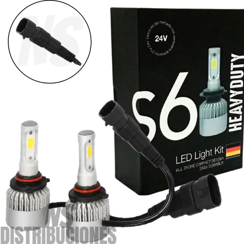 Imagen 1 de 8 de Juego Led Cree S6 24v H4 H1 H7 H11 Camiones Micros Envios!