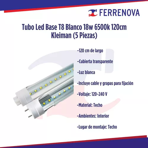 Tubo Led con base T8 18W