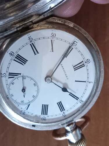 Reloj Antiguo Longines De Bolsillo, Plata Y Oro . Leer Todo 