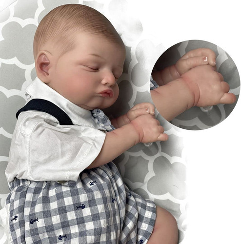 Imagen 4 de 7 de Bebe Real Recien Nacido 51cm Bebes Reborn Silicona Vinilo