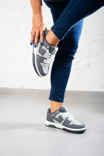 Zapatillas Farrel Mujer Moda Comodas Araquina Cuero Eco