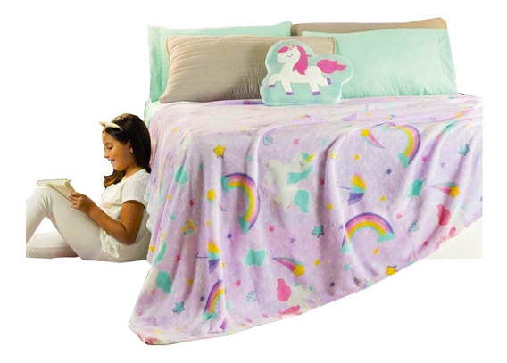 Amscan International 9902104. Cobertor de Mesa de Plástico de Unicornio 1,2 x 1,8 m 