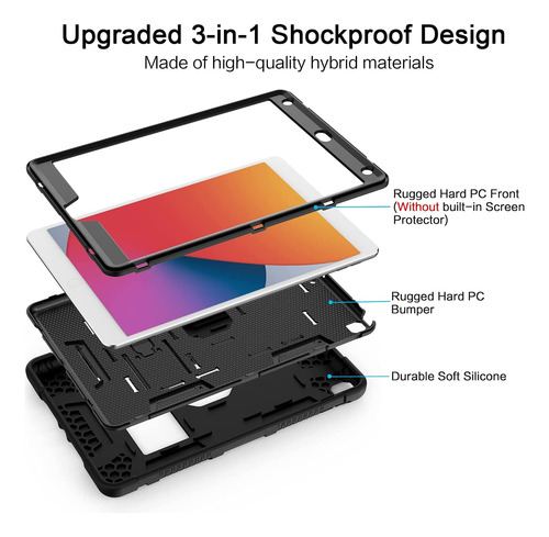 Fundas Y Estuches Para Tablets Color Negro De 10,2 Pulgadas