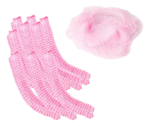 Cofía Gorro Desechable Cubrepelo Plisado Promexsa 100 Pz Fragancia Rosa