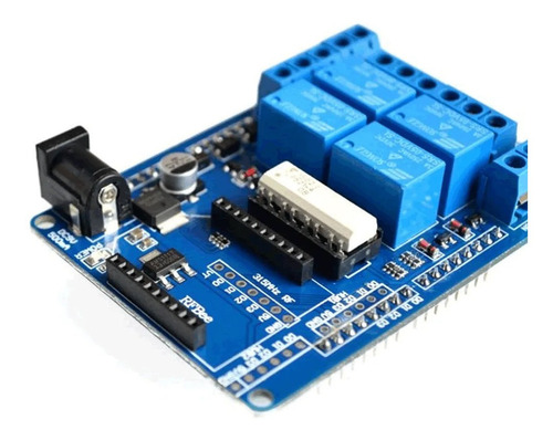 Shield De Relevadores 4 Canales Arduino