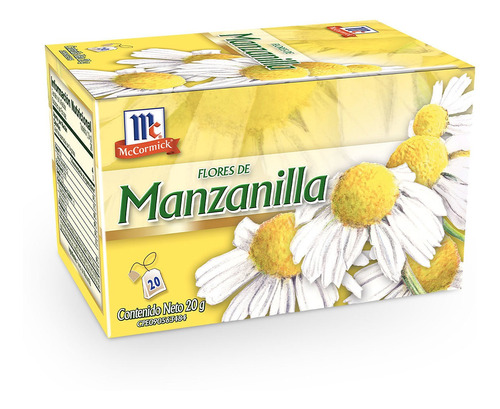 Imagen 1 de 1 de Té De Manzanilla Mccormick® - Caja De 20 Bolsitas