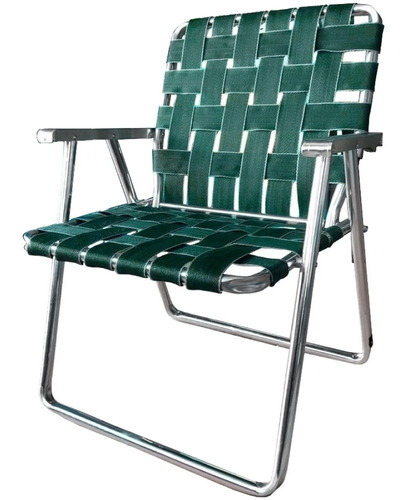 Imagen 1 de 9 de Sillon Aluminio Ancho Xxl Super Reforzado 160 Kg Alumel