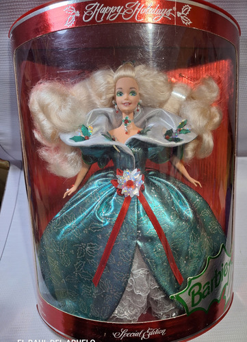 Muñeca Barbie Happy Holidays 1995 (Usado)