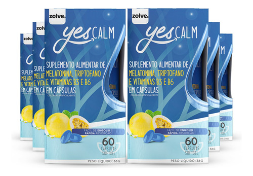 Meno Aliv Ou Colágeno Tipo Ii Ou Yes Calm - Kits 6 Potes