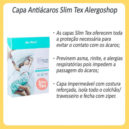 Capa Anti Ácaro Colchão Casal Padrão Alergoshop