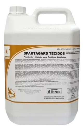 Protetor Para Tecidos Sofá E Estofados 5l Spartagard Spartan