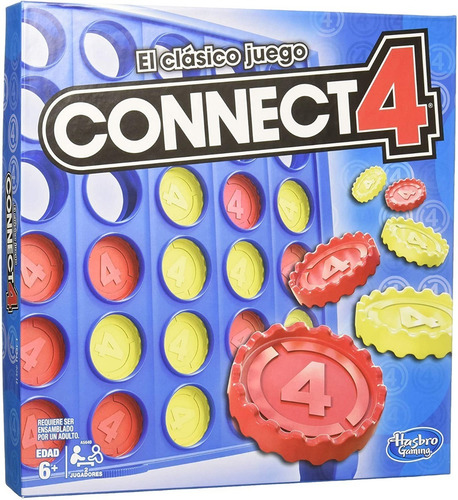 Juego Mesa Conecta 4 Hasbro Diversión Familiar Familia Convi