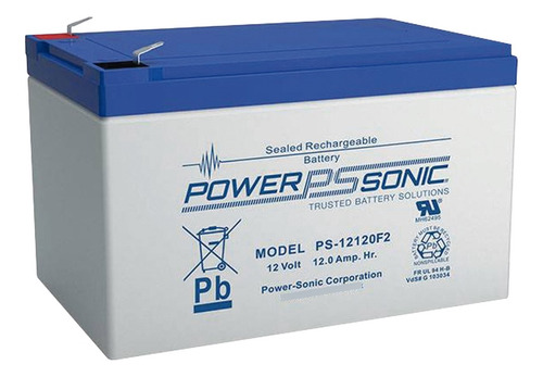 Bateria Respaldo Power Sonic Ps-12120 F2 12v 12ah Agm