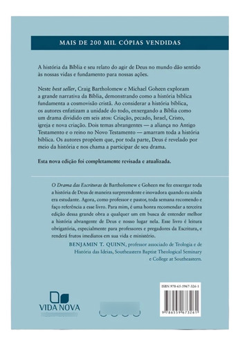 O Drama Das Escrituras - 3a Edição | Encontrando O Nosso Lugar Na História Bíblica | Michael W. Goheen | Craig G. Bartholomew