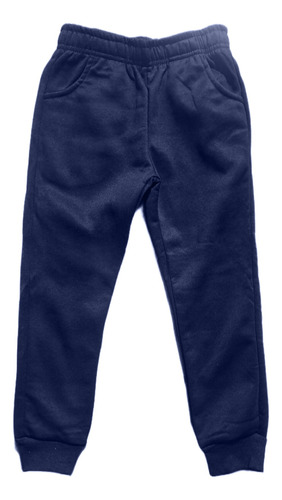 Pantalón Buzo Joggers Anti Peluza Forrado Niño Adolescente 