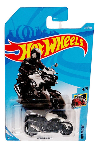 Hot Wheels 2018 Bmw K 1300 R Negro Blanca 356/365 Hw Moto