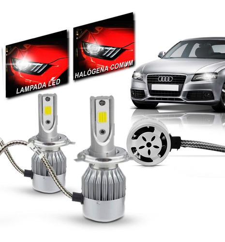 Kit Led Cree Caminhão H4-2 6000 Lâmpada Super Led Automotivo