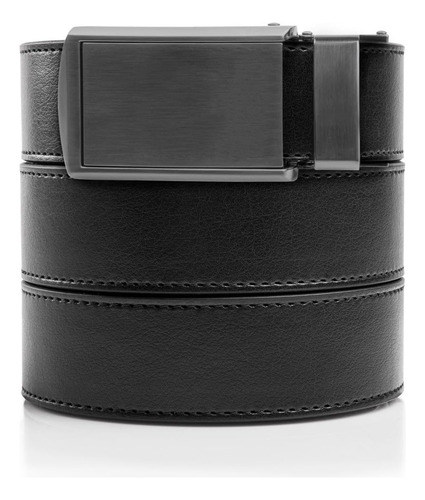 Slidebelts Cinturón De Cuero Vegano Para Hombre Sin Agujeros