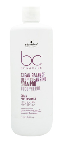 Schwarzkopf Bonacure Deep Cleansing Shampoo Pelo Graso Local