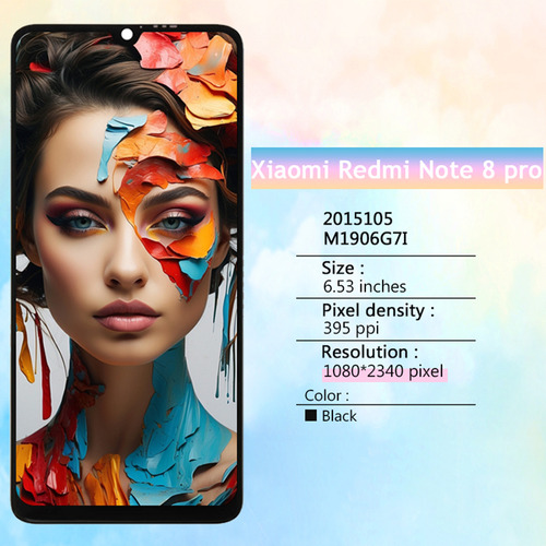 Zahin Pantalla Lcd Para Xiaomi Redmi Note 8 Pro M1906g7g M1906g7i
