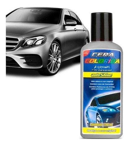 Cera Colorida Cinza 140ml - Autoshine