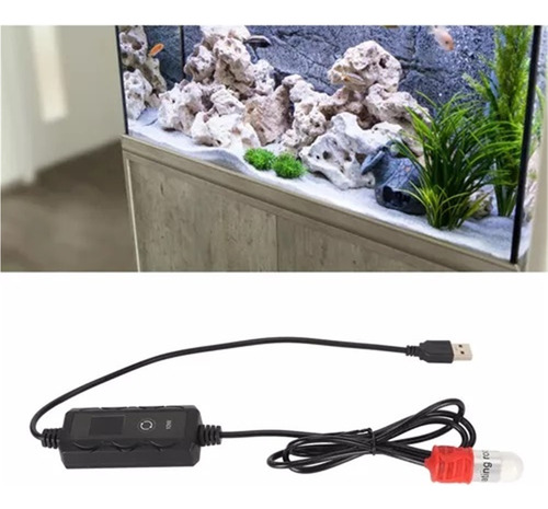 Varilla Calefactora Para Acuario, Tamaño Super Mini, Aliment