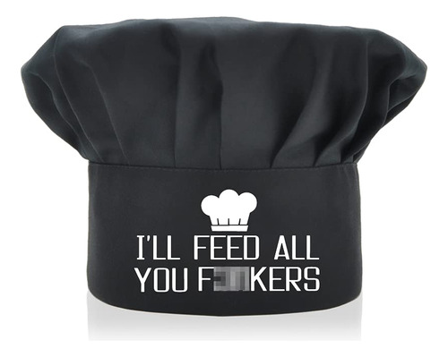 Agmdesign - Gorro Divertido Para Cocinero, Diseno De Chef, C