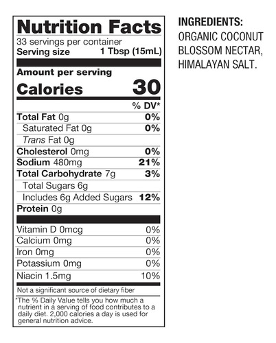 Betterbody Foods Aminos De Coco Orgánicos, Alternativa A La