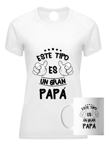 Polera Y  Taza Dia Del Padre Personalizadas