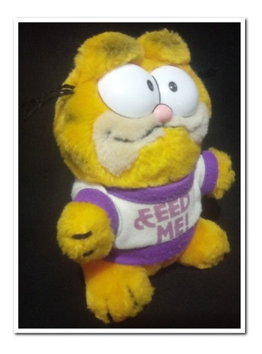 Garfield Alimentame Peluche, 15x12 Cms. Aprox. 1978-1981