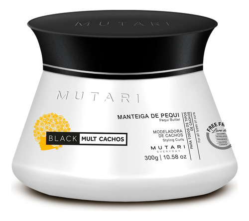 Manteiga De Pequi Modeladora Black Mult Cachos Mutari 250g