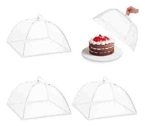 Mosquitera Plegable Con Capucha Para Alimentos, Frutas Y Bar