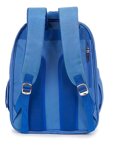 Pañalera Mochila Cloe Mom & Baby Con Bambineto Plegable Color Azul